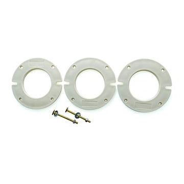 Pasco 1018-BR Extension Kit Closet Flange Brass for Bathroom Floor Two 3-1/2 Inch Closet Bolts with Washers and Nuts One 1/4IN Flange One 1/2IN Flange  | Blackhawk Supply