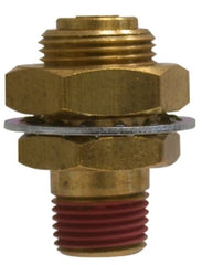 Midland Metal Mfg. 830808 1/2 X 1/2 GLADHAND BH, Brass Fittings, D.O.T. Push In, Gladhand Bulkhead Connector  | Blackhawk Supply