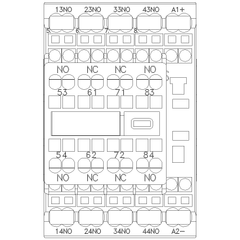 Siemens Electrical 3RH23622BC40 CONT RELAY | 6NO+2NC | DC 30V | SZ S00  | Blackhawk Supply