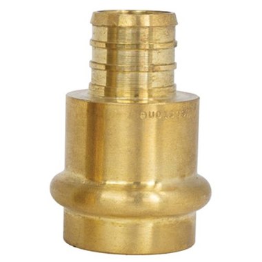 Webstone H-16803W-R Adapter Lead Free Brass 3/4 x 1/2 Inch Press x PEX F1807  | Blackhawk Supply