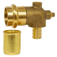 H-16833W | Elbow Dual Vent 3/4 Inch Lead Free Brass Press x PEX F1807 | Webstone