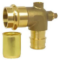 H-36823W | Elbow with Stiffener 3/4 Inch Lead Free Brass Press x PEX F1960 | Webstone