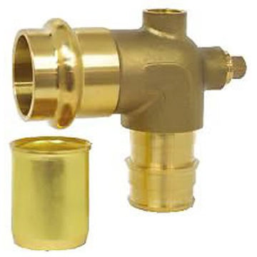Webstone H-36833W Elbow Dual Vent 3/4 Inch Lead Free Brass Press x PEX F1960  | Blackhawk Supply