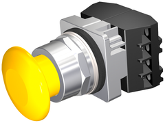 Siemens Electrical 52PM9W4G PUSHBUTTON | MOM | YLW | 1 3/4" PLST | 2POS | 2NC  | Blackhawk Supply