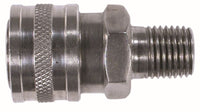 86031SS | 3/8 MALE SS ST COUPLER, Pneumatics, Pressure Washer QDs, Male Stainless Steel Coupler | Midland Metal Mfg.