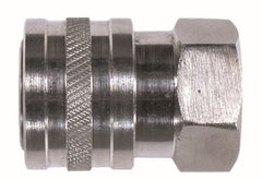 Midland Metal Mfg. 86035SS 1/4 FEMALE SS ST COUPLER, Pneumatics, Pressure Washer QDs, Female Stainless Steel Coupler  | Blackhawk Supply