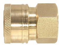 86035 | 1/4 FEMALE BRASS ST COUPLER, Pneumatics, Pressure Washer QDs, Female Brass Coupler | Midland Metal Mfg.