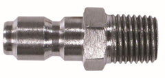 Midland Metal Mfg. 86040SS 1/4 MALE SS ST PLUG, Pneumatics, Pressure Washer QDs, Male Stainless Steel Coupler  | Blackhawk Supply