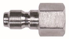 Midland Metal Mfg. 86045SS 1/4 FEMALE SS ST PLUG, Pneumatics, Pressure Washer QDs, Female Stainless Steel Plug  | Blackhawk Supply