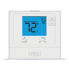 Pro1Iaq T771 Thermostat 24 Volt Single Stage 1 Heat/1 Cold Non-Programmable White 20-99 Degrees Fahrenheit Digital 4 Inch Display  | Blackhawk Supply