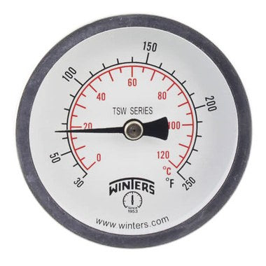 Winters Instruments Winters Instruments Tsw174 Thermometer Dial 40 To 250 Degree Farenheit ...