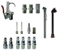 87408 | 17 PIECE AIR ACCESSORY SET, Pneumatics, Pneumatic Accessories, Air Accessory Sets | Midland Metal Mfg.