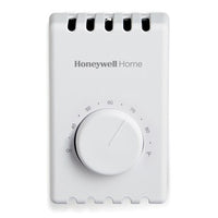 T410B1004/U | Thermostat T410B Non-Programmable Electric Heat with Pos Off Switch DPST 120/208/240/277 Volt 1 Heat White 40-85 Degrees Fahrenheit | HONEYWELL HOME