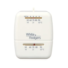 WHITE RODGERS 1C20-101 Thermostat Mechanical 1 Hot Standard Single Stage 24 Volt 50 to 90 Degrees Fahrenheit  | Blackhawk Supply