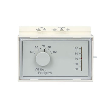 White Rodgers 1F56N-444 Thermostat Low Voltage 1 Hot/1 Cool Standard Single Stage 24 Volt 50 to 90 Degrees Fahrenheit  | Blackhawk Supply