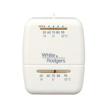 White Rodgers 1C26-101 Thermostat Mechanical 1 Hot/1 Cool Standard Single Stage 24 Volt 50 to 90 Degrees Fahrenheit  | Blackhawk Supply