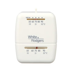 White Rodgers 1C26-101 Thermostat Mechanical 1 Hot/1 Cool Standard Single Stage 24 Volt 50 to 90 Degrees Fahrenheit  | Blackhawk Supply