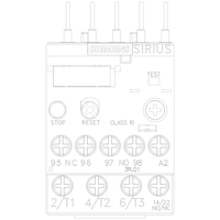 3RU21161FB0 | OVERLOAD RELAY CL10 S00 3.5-5A SCREW | Siemens Electrical