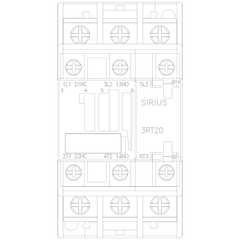 Siemens Electrical 3RT20264KB40 COUPLNG RELAY S0 25A 24VDC 1NO/1NC R LUG  | Blackhawk Supply