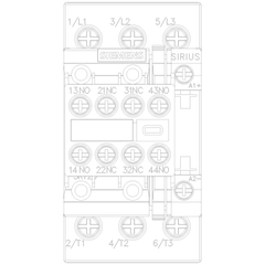 Siemens Electrical 3RT20241BB443MA0 CONTACTOR S0 12A 24VDC 2NO/2NC SCRW  | Blackhawk Supply
