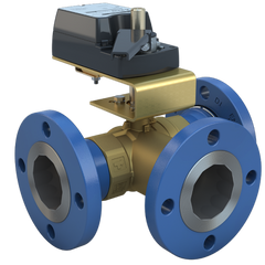 Bray STM3-3-117/DM24-210 3" | STM Flanged Characterized ball valve | 3way | CV 117 | Damper & Valve actuator | 24 Vac/dc | 210 lb-in | modulating | Non-Spring Return  | Blackhawk Supply