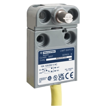 Telemecanique 9007MS04S0100 Limit switch, 9007, 240 VAC 10amp ms +option  | Blackhawk Supply