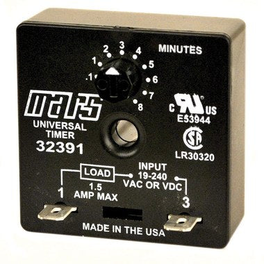 Mars Controls 32391 Timer Delay on Make Adjustable 1 Amp  | Blackhawk Supply