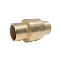 233AB 3/4 | Check Valve 3/4 Inch Lead Free Brass Inline Sweat 200 Pounds per Square Inch WOG | Red White Valve