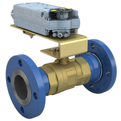 Bray STM4-2-176/DCM24-310 4" | STM Flanged Characterized ball valve | 2way | CV 176 | Normally Open | Damper & Valve actuator | 24 Vac | 310 lb-in | modulating | Non-Spring Return  | Blackhawk Supply