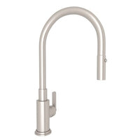 A3430LMSTN-2 | Kitchen Faucet Lombardia Pull Down 1 Metal Lever Satin Nickel 1.5 Gallons per Minute | Rohl Faucets And Fixtures
