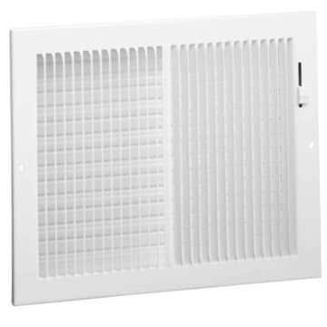 Hart & Cooley 661-12X6W Register 661 Sidewall/Ceiling 2 Way White 12 x 6 Inch Steel  | Blackhawk Supply