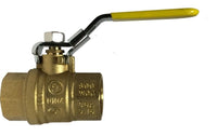 940171L | 1/4 BRASS BALL VALVE W/LOCK HDL, Valves, Full Port Ball Valves, Locking Handle Ball Valve | Midland Metal Mfg.