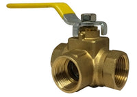 940465 | 3/8 3 WAY BALL VALVE, Valves, 3 Way Ball Valves, Side Outlet 3 Way Ball Valve | Midland Metal Mfg.