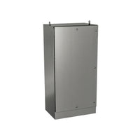 9412 SS7236246 | Type 4X | Stainless steel single door cabinet with adjustable interior panel and 1/4 turn locks - 72x36x24 | 72L x 36W x 24H (in) | EXM