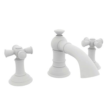 Newport Brass 2420/52 Lavatory Faucet Aylesbury Widespread 8 to 20 Inch Spread 2 Cross ADA Matte White 1.2 Gallons per Minute Brass Spout Height 1-13/16 Inch  | Blackhawk Supply