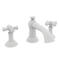 2420/52 | Lavatory Faucet Aylesbury Widespread Matte White 2 Cross Handle 3 Hole 1.2 Gallons per Minute 6-5/8 x 2-3/8 x 4-1/2 Inch ADA | Newport Brass