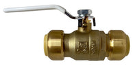 943750LF | 1/2 LEAD-FREE PUSH FIT BALL VALVE | Midland Metal Mfg.