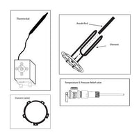 100110263 | Coil Assembly for HW-520/670 Model for Heater | Water Heater Parts