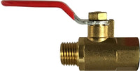 944100 | 1/8MIP X 1/4FIP FRGD MINI B-VLV, Valves, Mini Ball Valve, Male x Female Mini Ball Valve | Midland Metal Mfg.