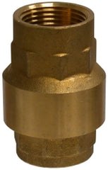 Midland Metal Mfg. 944401 1/4 BRASS IN-LINE CHECK VALVE, Valves, Check Valves, Brass In-Line Check Valve  | Blackhawk Supply