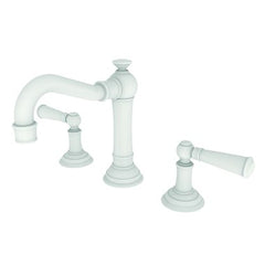 Newport Brass 2470/52 Lavatory Faucet Jacobean Widespread Matte White 2 Lever 3 Hole 1.2 Gallons per Minute 7-13/16 x 2-3/8 x 6-7/8 Inch ADA  | Blackhawk Supply