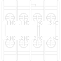 3RH29114HA13 | AUX. SWITCH 1NO+3NC FOR S00 RING LUG | Siemens Electrical