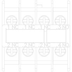 Siemens Electrical 3RH29114HA13 AUX. SWITCH 1NO+3NC FOR S00 RING LUG  | Blackhawk Supply