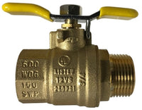 948170TTYCO | 1/4 T-HANDLE MALE X FEMALE BALL VALVE | Midland Metal Mfg.