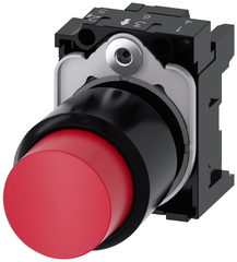 Siemens Electrical 3SU12000FB200AA0 PUSHBUTTON. RED. EXTENDED STROKE  | Blackhawk Supply