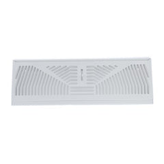 Hart & Cooley 406-18W Baseboard Diffuser 4-1/2 x 18 Inch Bright White Steel  | Blackhawk Supply