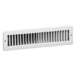 Hart & Cooley 420-12X2W Toe Space Grille 420 12 x 2 Inch White  | Blackhawk Supply