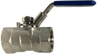 949102 | 3/8 1000PSI 1 PC SS BALL VALVE, Valves, Stainless Steel Ball Valves, One Piece Standard Port Ball Valve | Midland Metal Mfg.