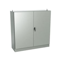9500 DADD726024 | Type 12, 13 | Double door cabinet with double access, adjustable interior panel and padlockable 3 point lock mechanisms - 72x60x24 | EXM