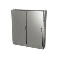 9500 U2DSS727824 | Type 12, 13 | Stainless steel double door freestanding cabinet for safety disconnect mounted on right flange | 72L x 78W x 24H (in) | EXM